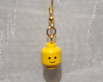 Boucle d'oreilles tête minifigurine Lego (r)