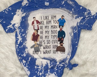 Cody Johnson T-shirt Kane Brown Luke Combs Morgan Wallen I like Him Too Graphic Tee I like Him Tiktok Dustin Lynch Country Funny