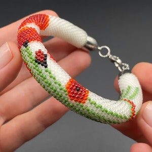 Bracelet coquelicot cadeau amoureux coquelicot rouge