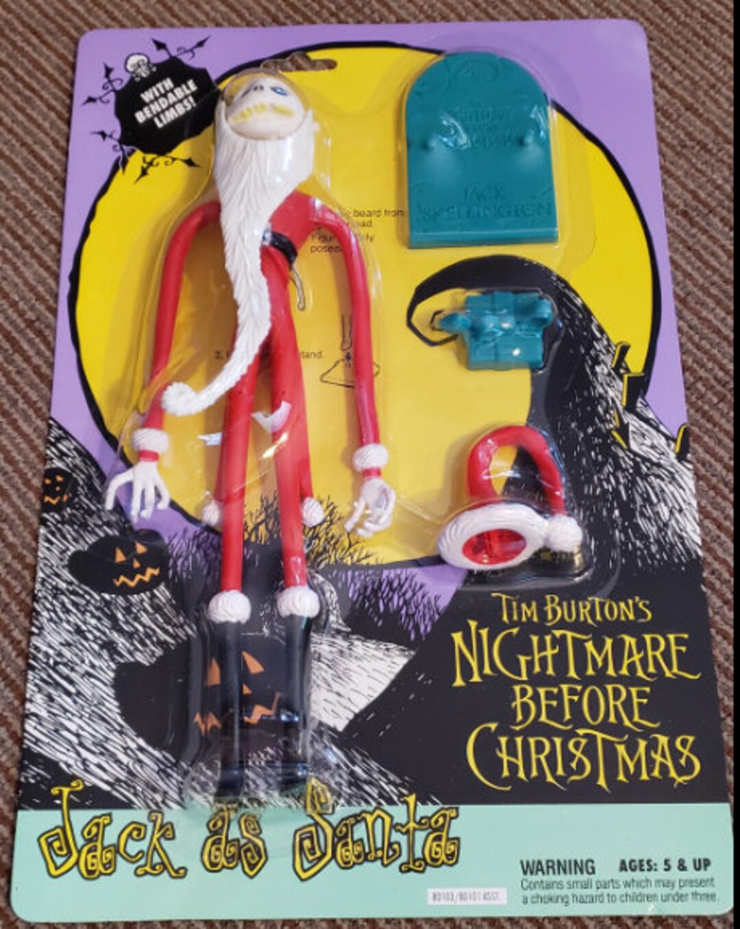 Nightmare Before Christmas Action Figure Jack as Santa Original