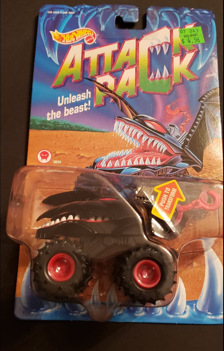 Hot Wheels the Darkclaw 1992 Attack Pack Sealed 0694 Evil Rat Pack