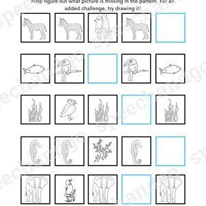 Animal Facts Printable Coloring & Activity Book Kids Coloring Pages Digital Instant Download image 9