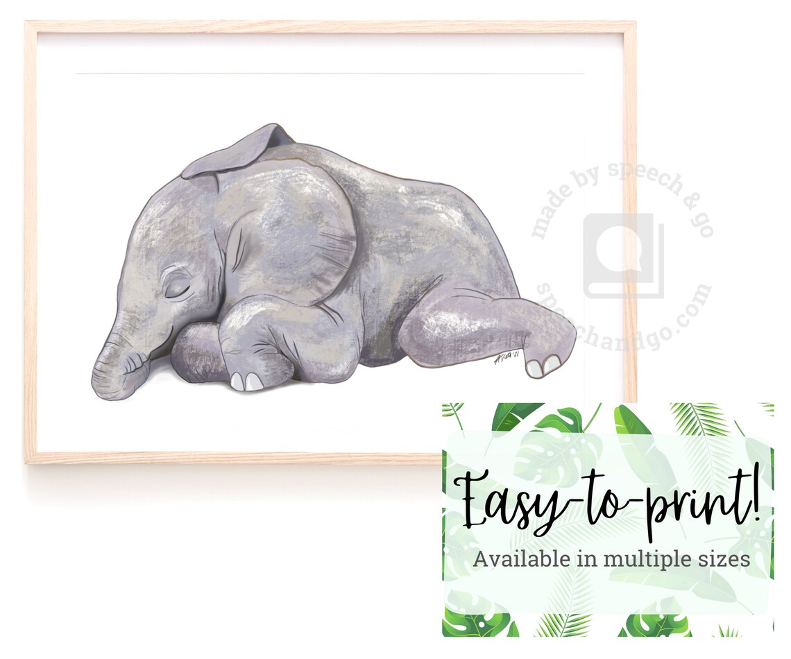 Baby Elephant Nursery Printable Kids Room Printable - Etsy Italia