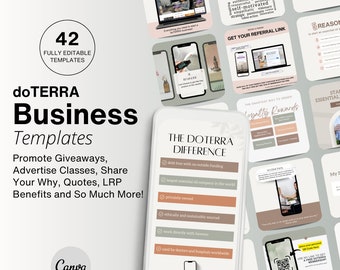 doTERRA Social Media Templates, doTERRA business, doTERRA Wellness Advocate, doTERRA posts, Essential Oil Posts
