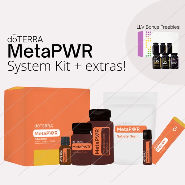 doTERRA MetaPWR System Kit with LLV, doTERRA Clipart, doTERRA Transparent Graphics, doTERRA Social Media Elements, Essential Oil Clip Art