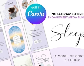 Sleep Engagement Bundle for Instagram Stories