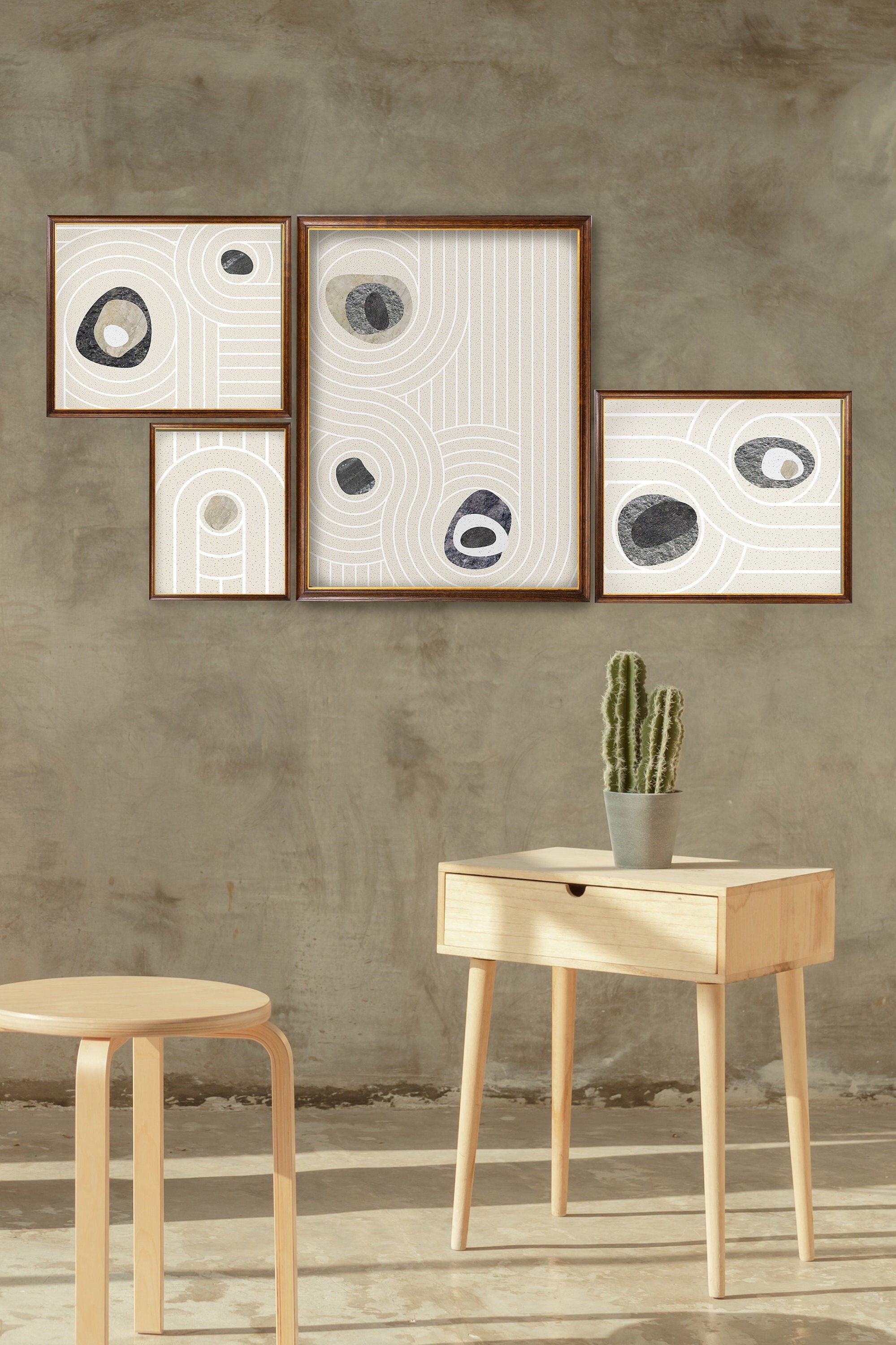 Japandi Wall Art Japandi Print Zen Garden Print Neutral - Etsy