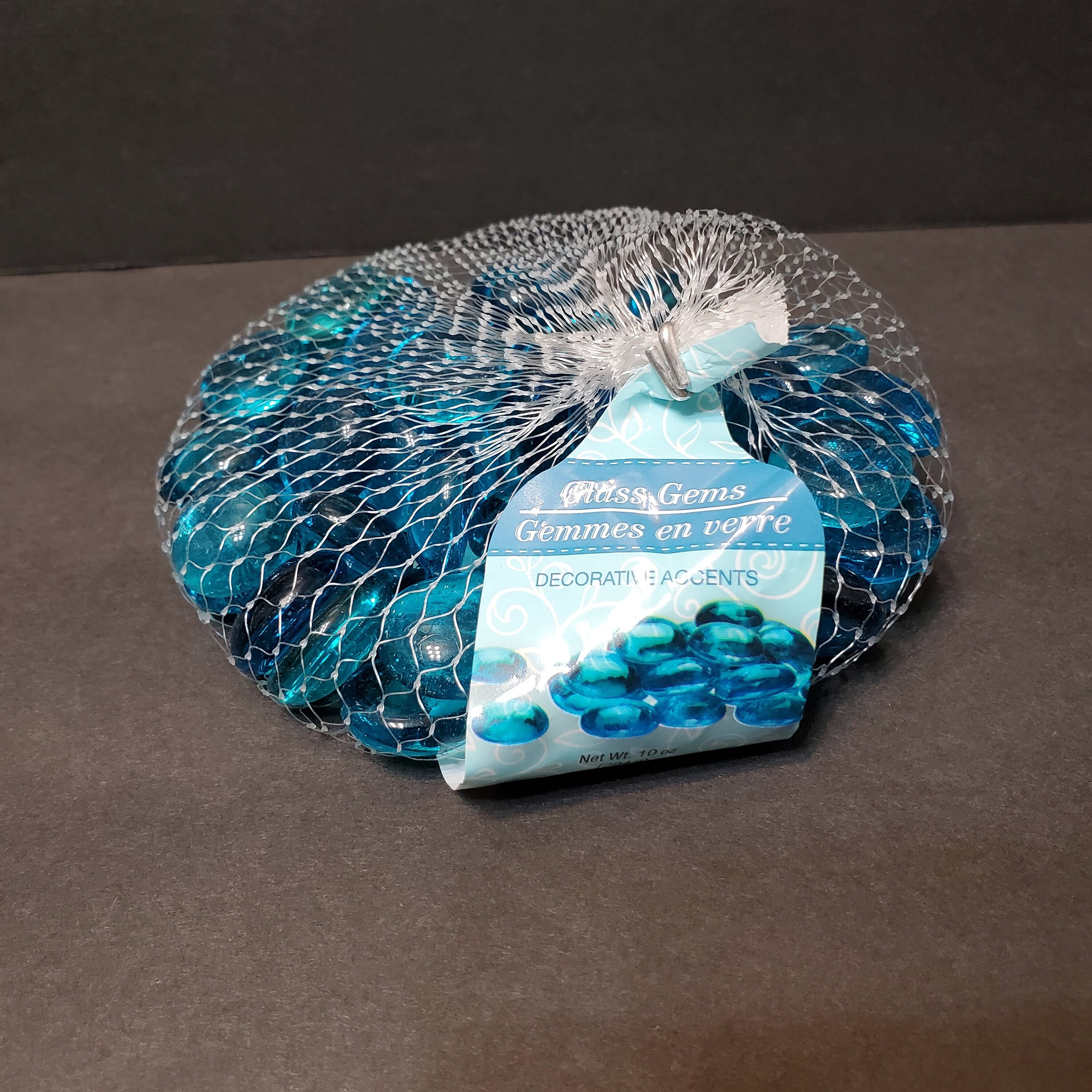 Houseables Glasperlen Für Vasen – Blaue Flache Murmeln, 1,5 Kg, Für Dekoration, Floristik & DIY