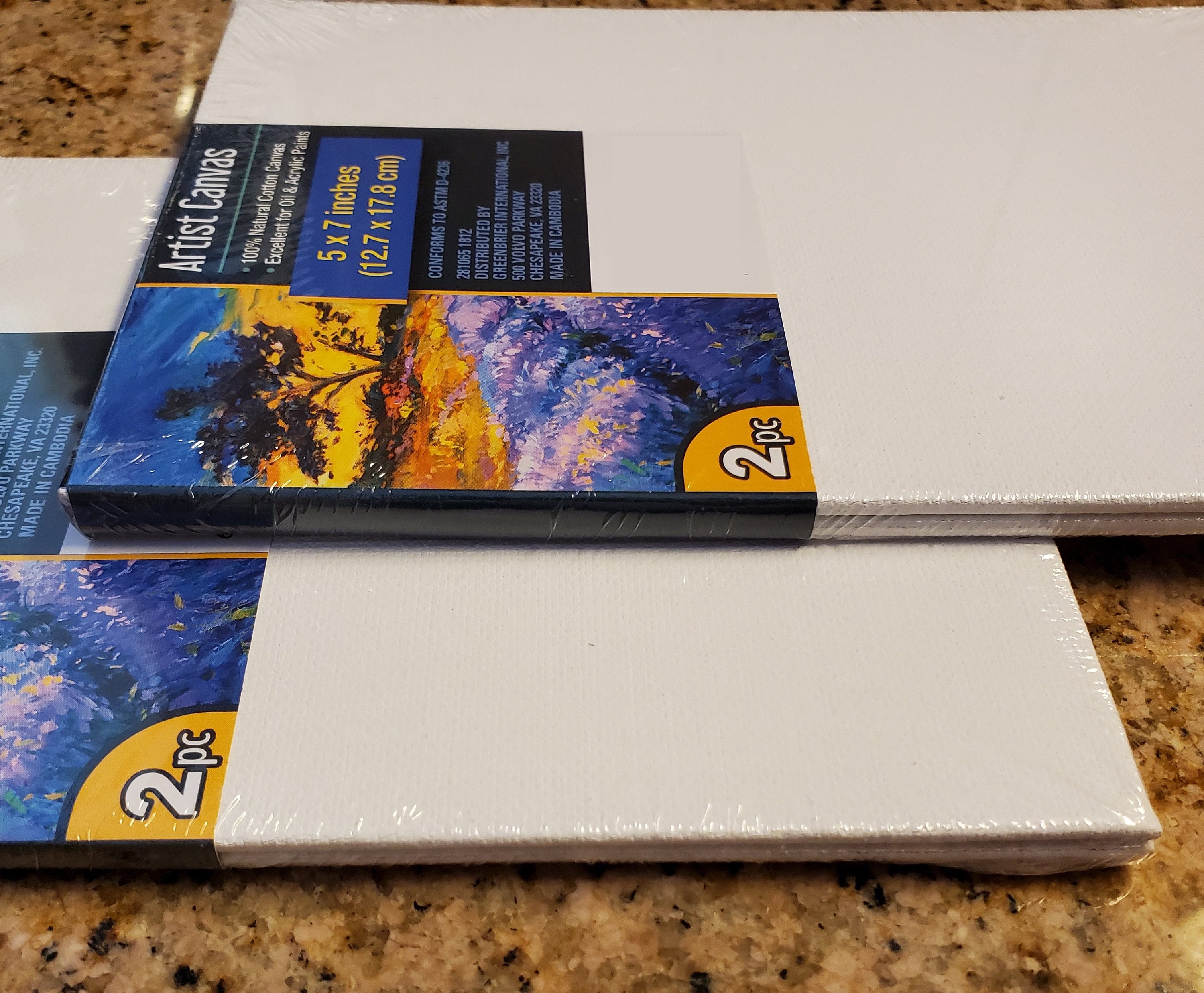 Artist Canvas Set Pack of 4 5x7 inches blank canvas for Etsy