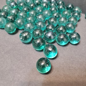 25 PCS BLACK FLAT GLASS MARBLES GEMS, VASE FILLERS, MOSAIC TILES $3.99