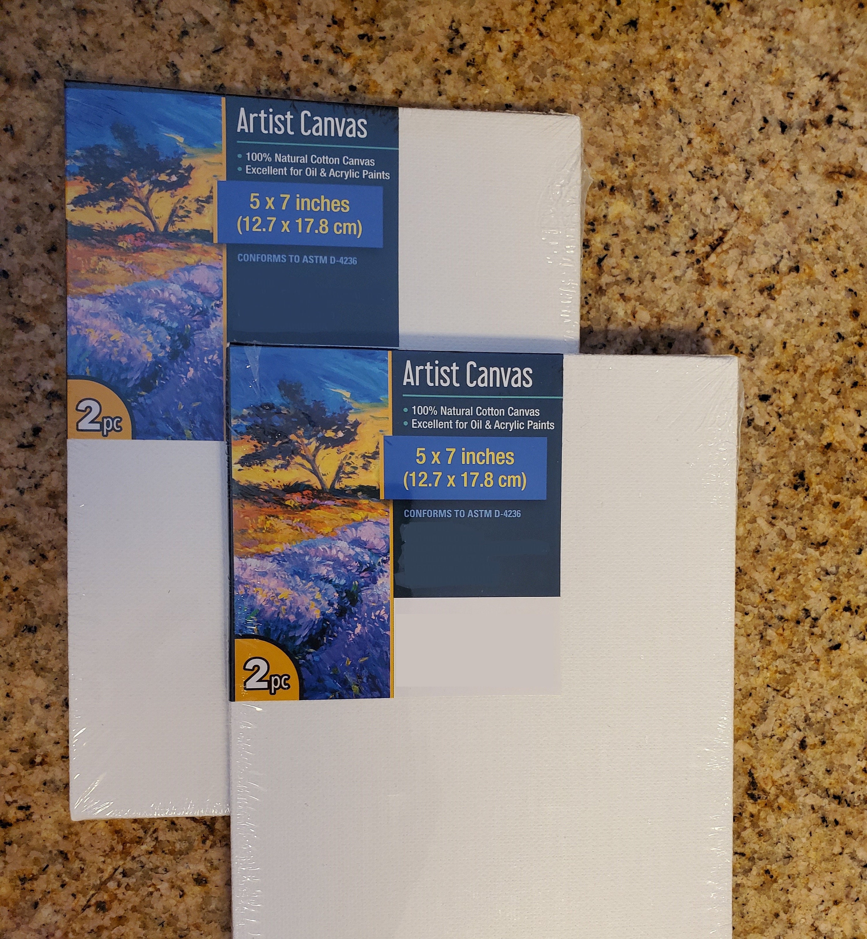 Artist Canvas Set Pack of 4 5x7 inches blank canvas for | Etsy