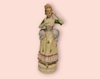 Vintage 1940s French Woman Porcelain Figurine