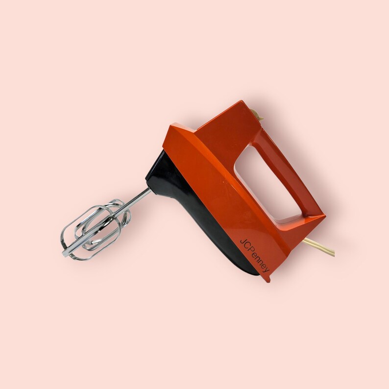 Vintage Red Jcpenney Hand Mixer Model 5171 Etsy