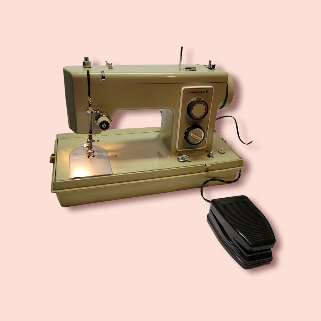 Vintage 1960/70's Sears Kenmore Portable Sewing Machine Model 1568 Etsy