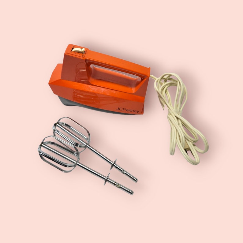 Vintage Red Jcpenney Hand Mixer Model 5171 Etsy