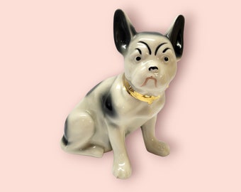 Vintage French Bull Dog Figurine