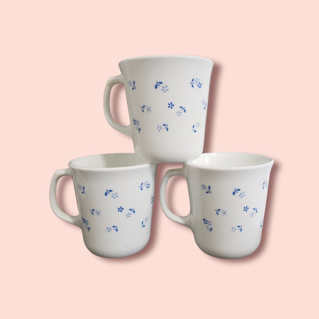 Corelle Provincial Blue Coffee Mugs set of 3discontinued Etsy