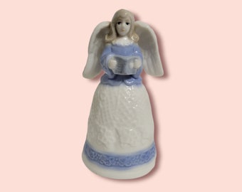 Porcelain 5.25" Angel Bell Figurine