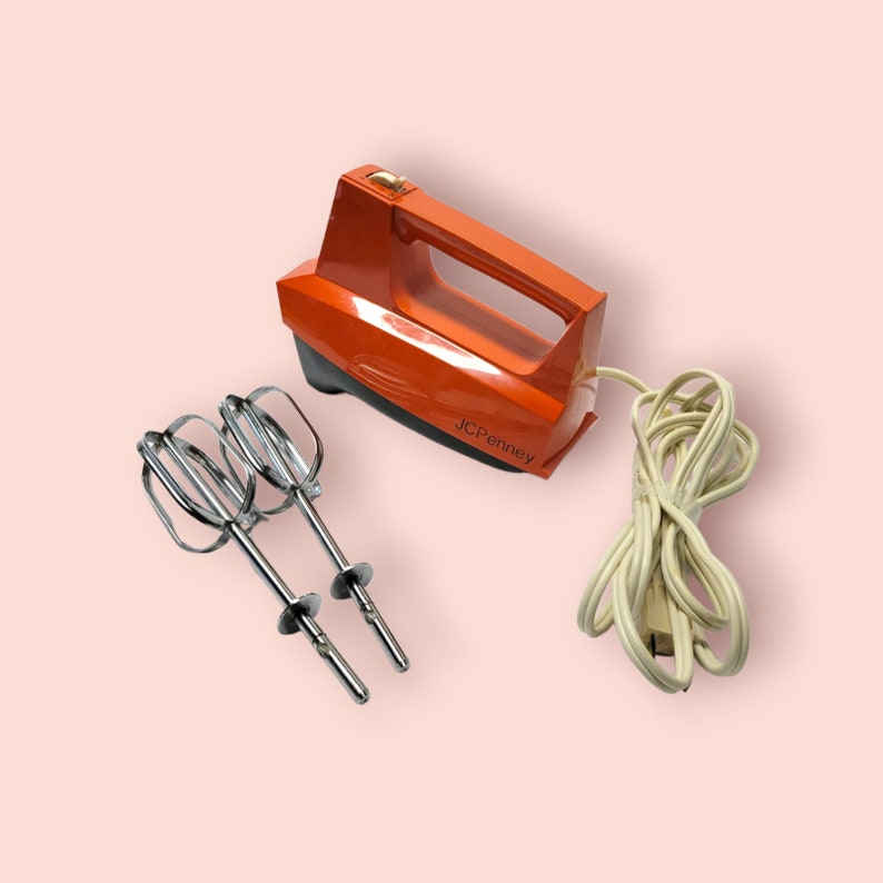 Vintage Red Jcpenney Hand Mixer Model 5171 Etsy