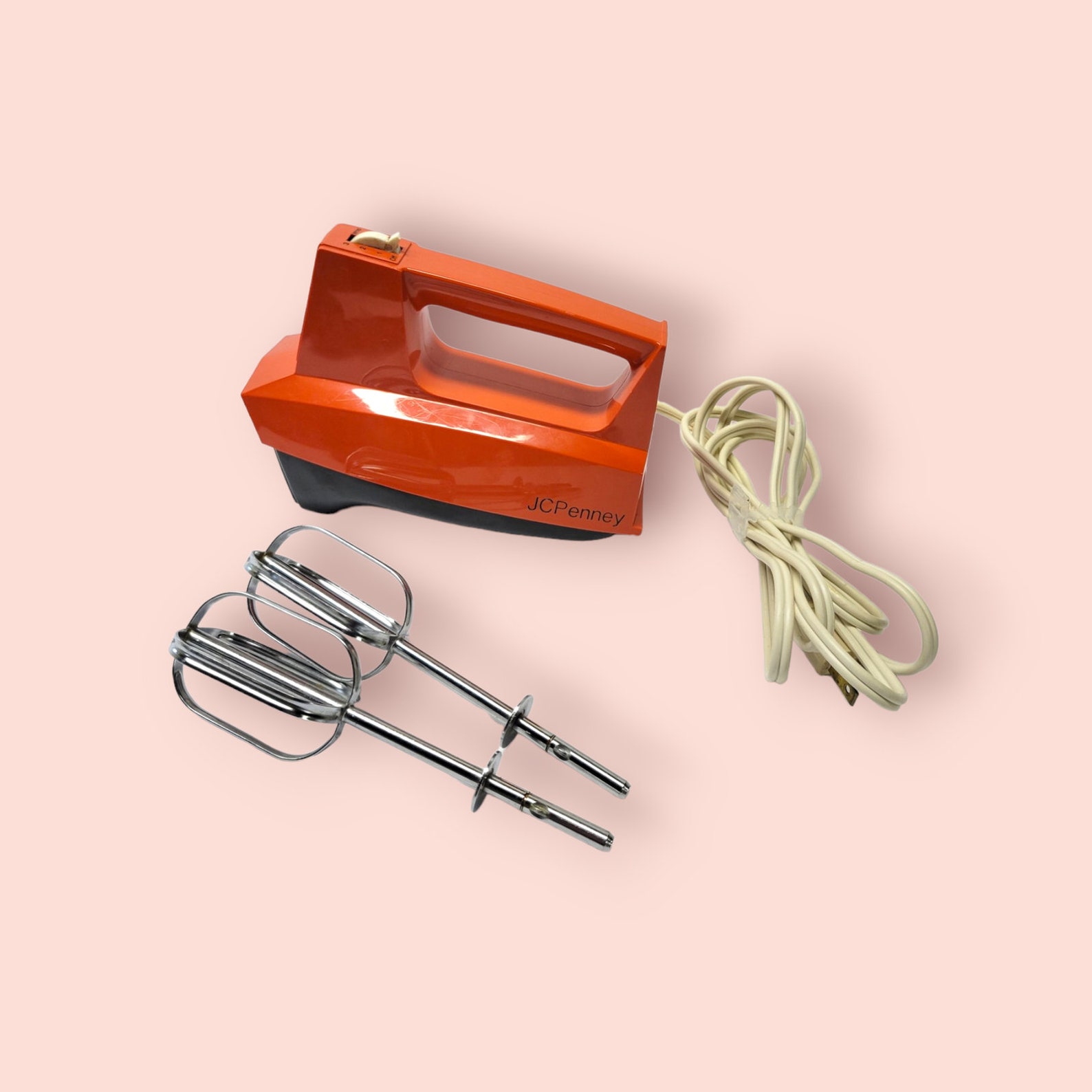 Vintage Red Jcpenney Hand Mixer Model 5171 Etsy