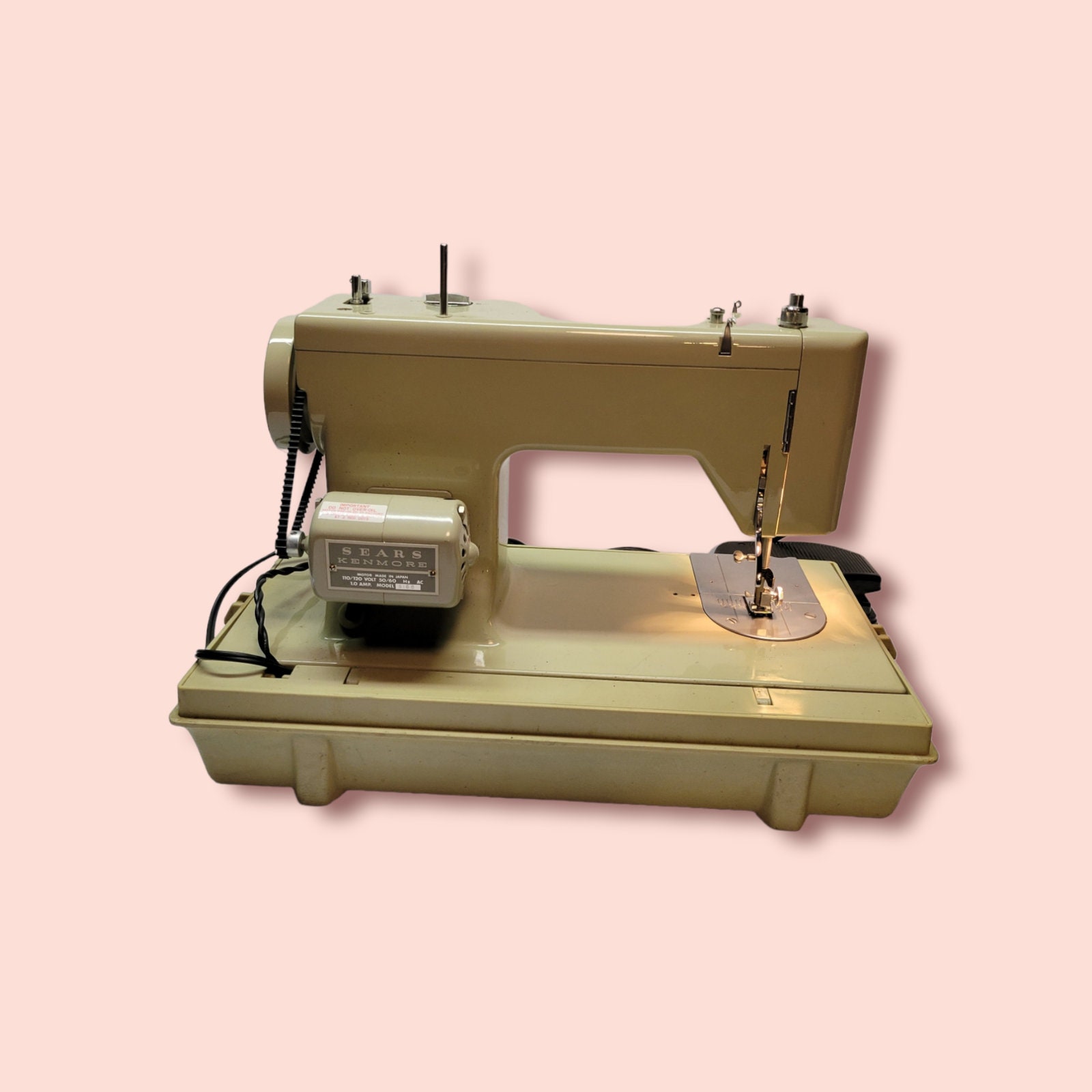Vintage 1960/70's Sears Kenmore Portable Sewing Machine Etsy