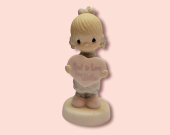 Vintage 1984 Enesco Jonathan & David God is Love Dear Valentine Figurine