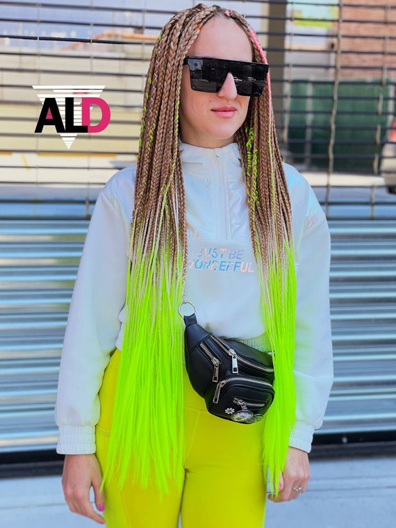 Buy Light Brown & Light Neon Green Braids Hair Extensions Online in India - Etsy Buy Light Brown & Light Neon Green Braids Hair Extensions Online in India - Etsy