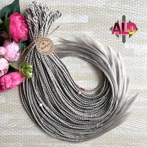 Platinum Blonde Kanekalon Braids: Synthetic Hair Extensions