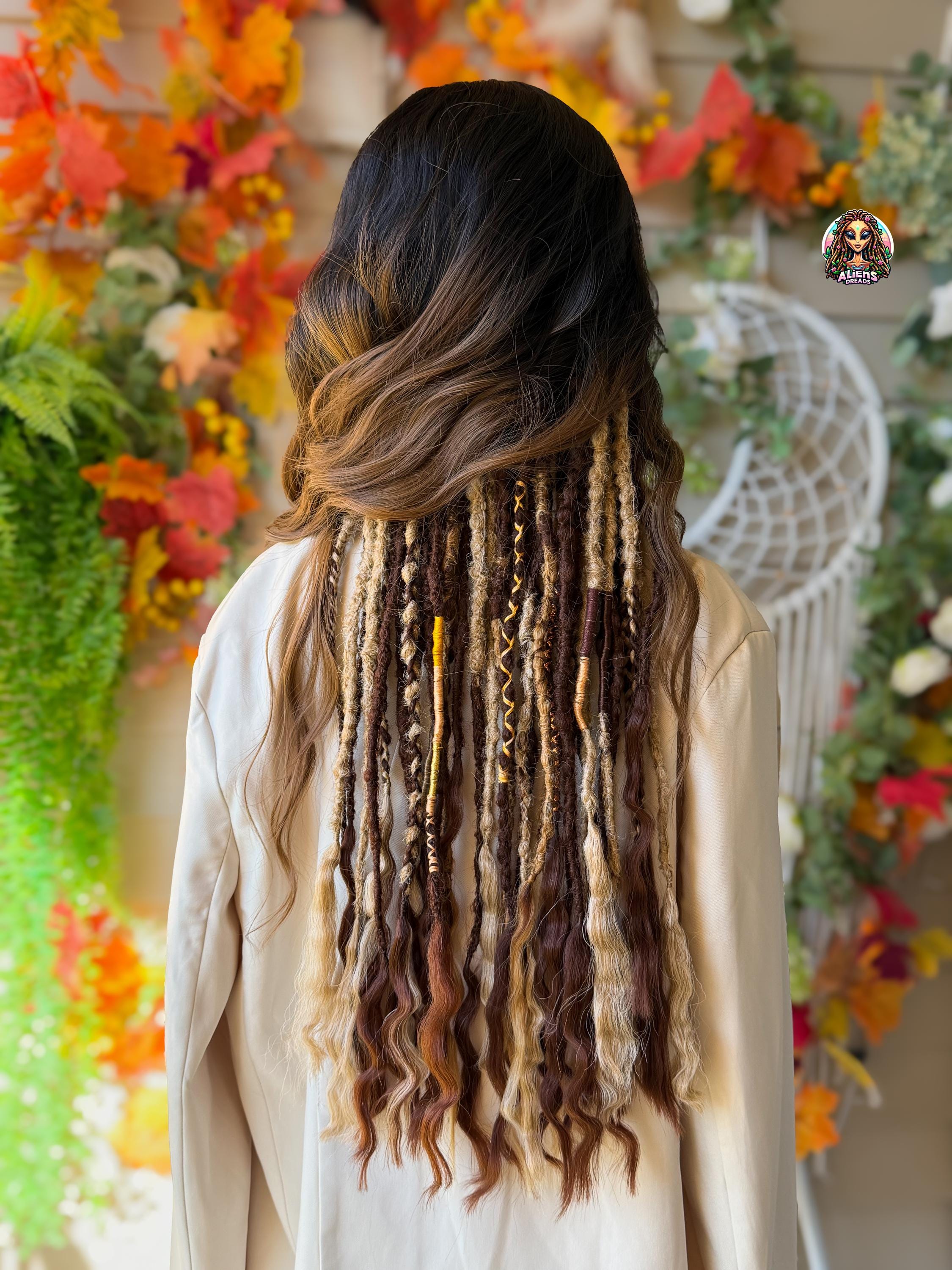 Long THICK BLONDE brown ombre crochet dread Amazon.com : Brown Blonde Ombre Goddess Locs Crochet Hair T1  main image 2