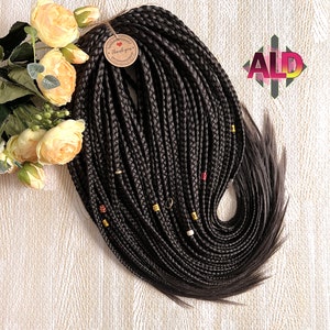 Dark brown braids hair extensions synthetic dreads, dreadlock full head, kanekalon de se dreadlocs