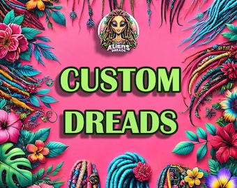 Custom Synthetic Dreads Extensions: Double Ended Curly Dreads