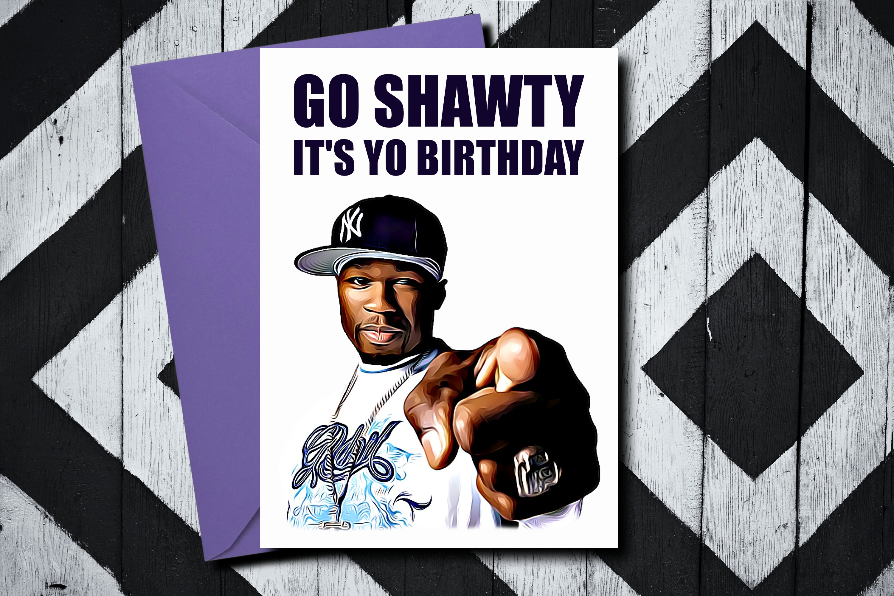 50 Cent Birthday Card Go Shawty Its Yo Birthday 50 Cent Etsy 50 Cent Birthday Card Go Shawty Its Yo Birthday 50 Cent Etsy