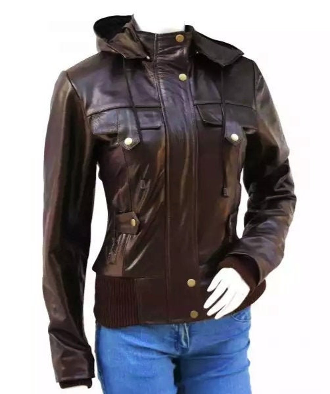 Women's Real Leather Jacket Pure Leather Jacket Women Etsy