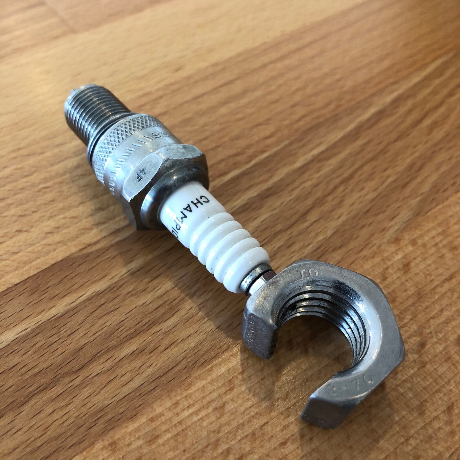 Spark Plug bottle opener Champion plug stainless steel Etsy