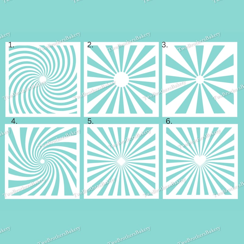 Rectangular Starburst Cut Out Starburst Stencil - Etsy