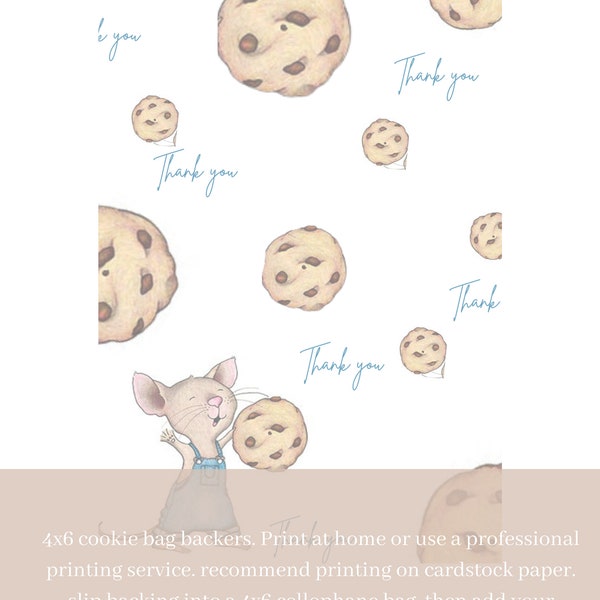 Teacher Appreciation Cookie Backers | Teacher Appreciation cookies | Give a mouse a cookie | teacher gift ideas | gifts for teachers