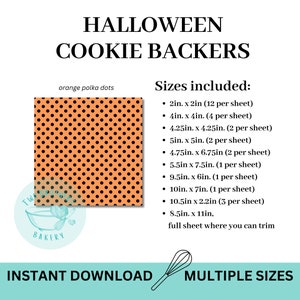 Halloween Cookie Backers | Cookie Backers | Printable Cookie Backer | Downloadable Cookie Backer | Instant Download | Halloween Gifts | pink