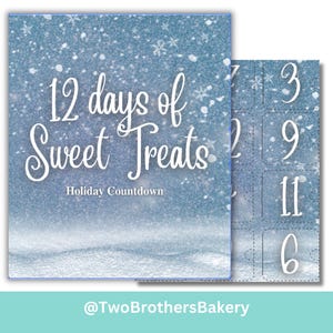 Christmas Advent Calendar, Christmas Countdown, Countdown to Christmas, Holiday Packaging, Fill yourself advent, Cookie advent, DIY Advent