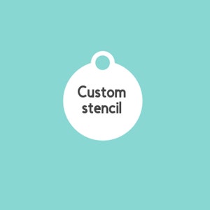 Custom Macaron Stencil | Custom Cookie Stencil | Custom Stencil | Personalized Stencil | Baking Stencils | Coffee Stencils | Food Stencil