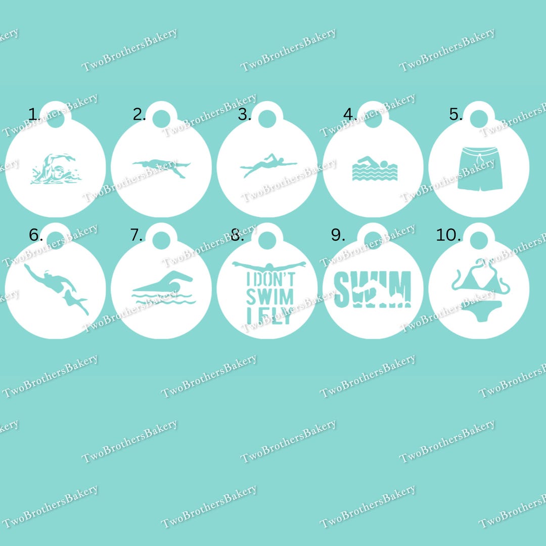 Swim Stencils | Swimming Stencils | Backstroke Stencil | Freestyle ...
