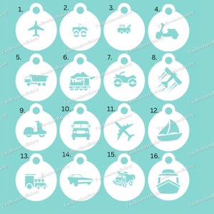Transportation Stencils | car stencils | train stencil | airplane stencil | Boat stencils | Vespa Stencil | Motorcycle stencil | Machines