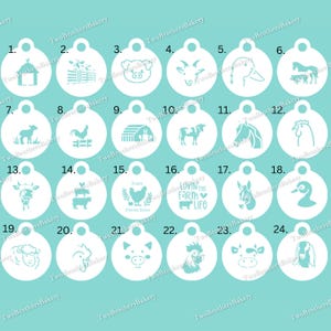 Barn Animal stencils | Farm Animal Stencils | Farm stencils | Barn stencils | Farmers Market stencils | Animal stencils | Barnyard stencils