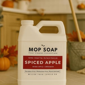 Scented Mop Soap, 32 oz: Safe for Sealed Floors, Concentrated