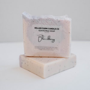 Blackberry Goat Milk Soap – Cold Process Bar with Creamy Lather & Skin-Loving Ingredients