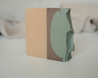 Woodland Goat Milk Soap: Evergreen Scent, Handmade Cold Process