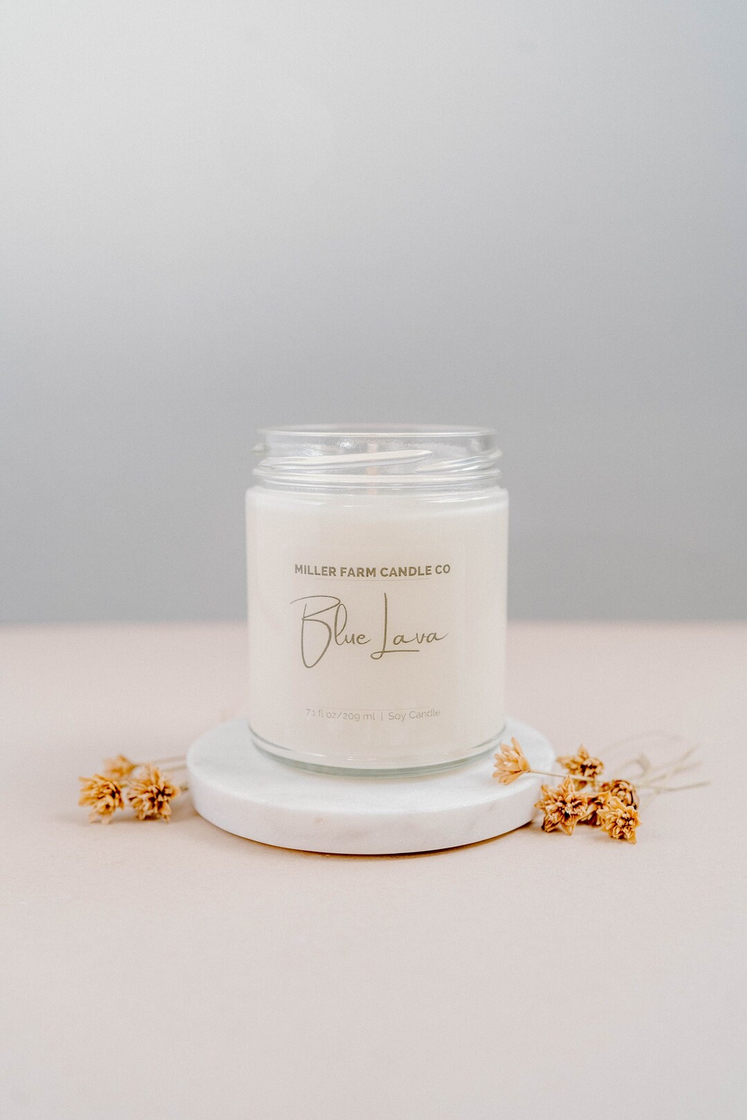 Blue Lava Scented Soy Candle Spring Summer Fall Winter Candle Citrus, Anthropologie Store Scent