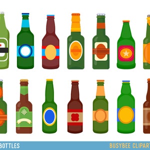 Beer Bottle Clip art Beer clipart Beer vector digital clip art Alcohol Clipart Design Illustration Men Party Birthday Man Dad Father