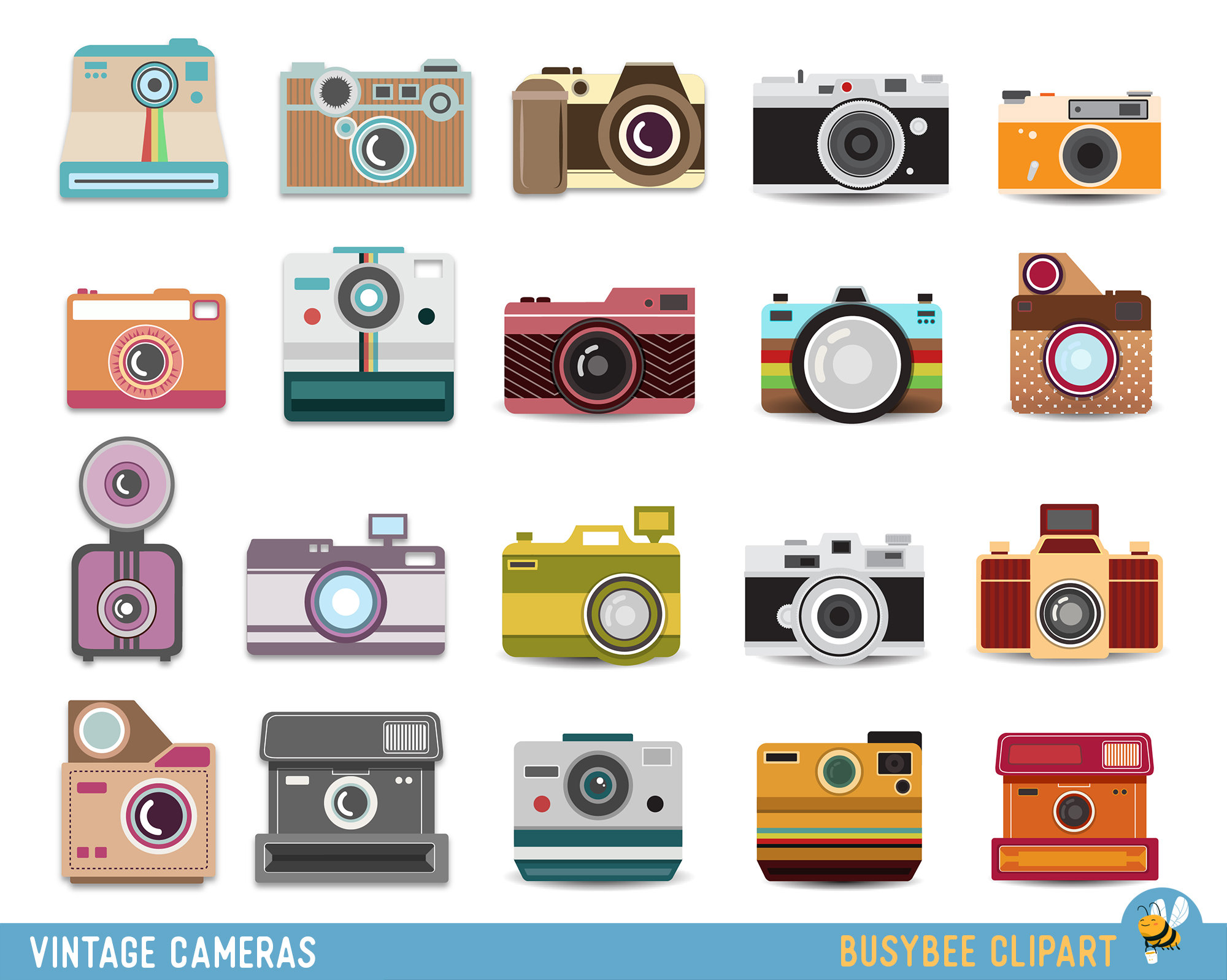 Camera Clipart Digital Photography Graphics Commercial Use for
