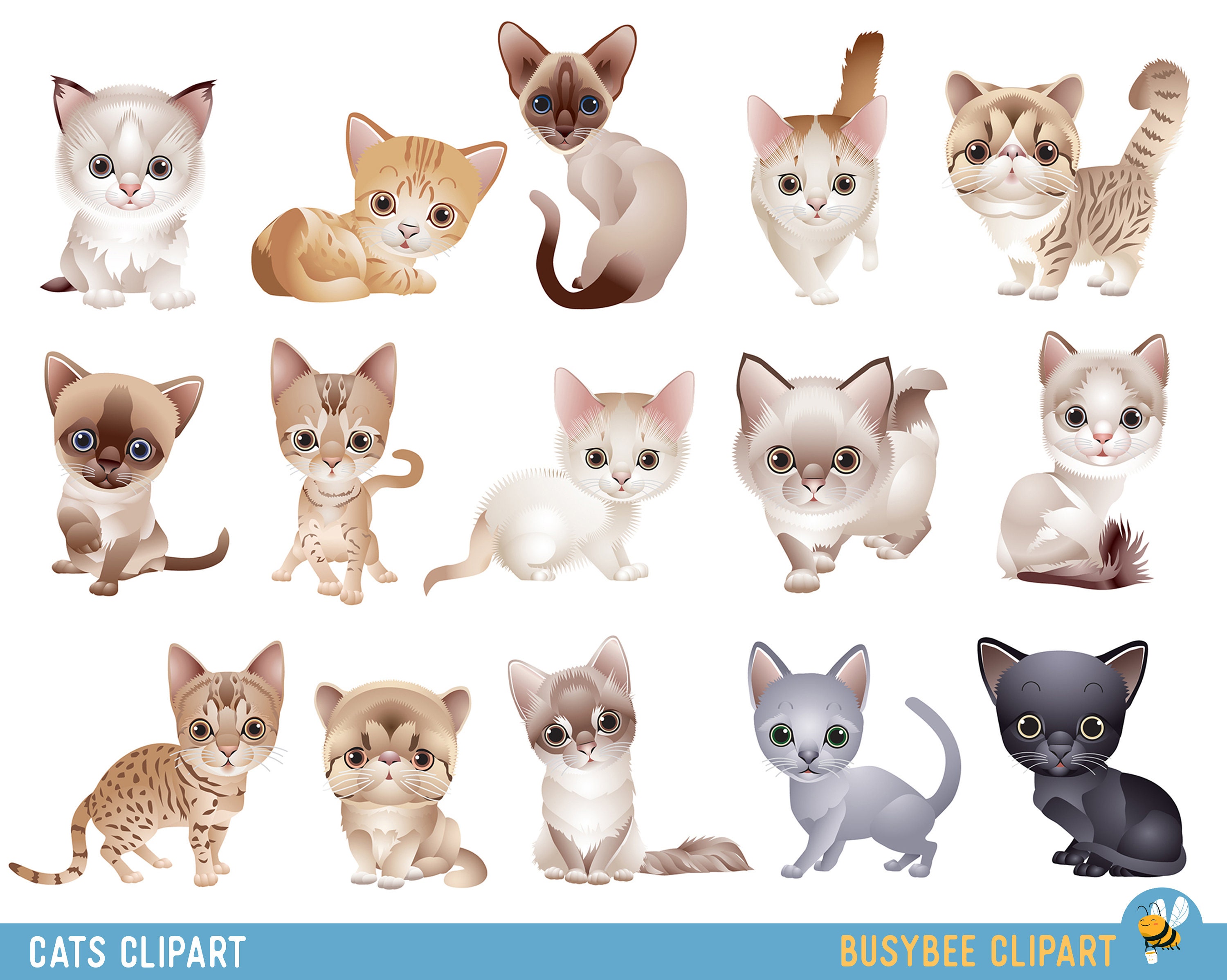Cat Clipart Clip Art Kitten Clipart Clip Art Cute Animals - Etsy Cat Clipart Clip Art Kitten Clipart Clip Art Cute Animals - Etsy