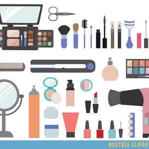 Beauty Collection Digital Clipart Cosmetic Clipart Girly clipart Make up clipart Make up clip art INSTANT DOWNLOAD